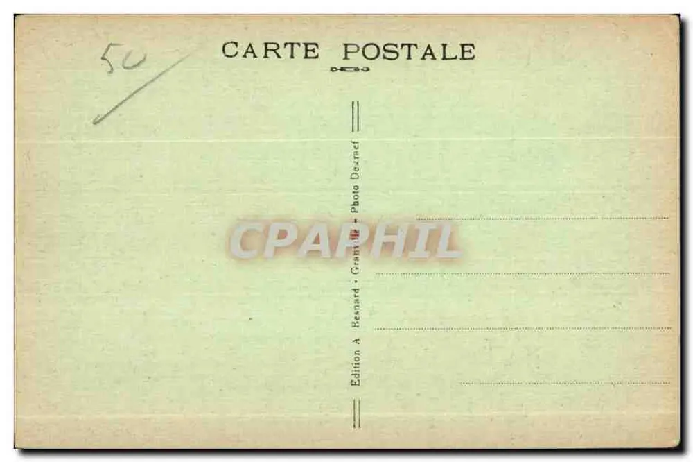 Granville — Le Guel — Edição A. Bernard - Verso