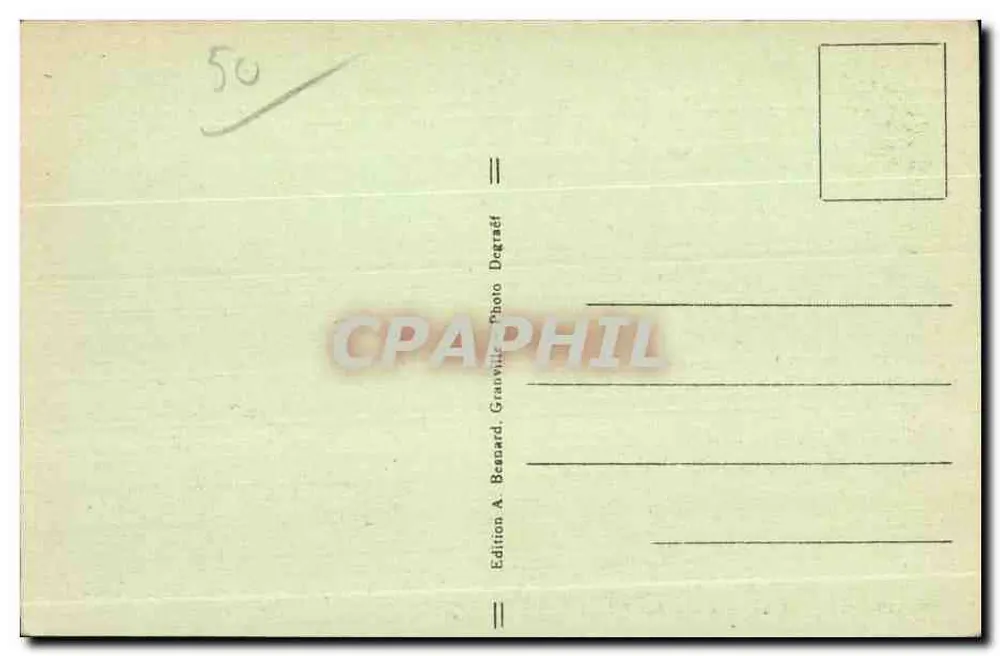 Granville — Os Muros — Edição A. Boscard, Granville - Verso