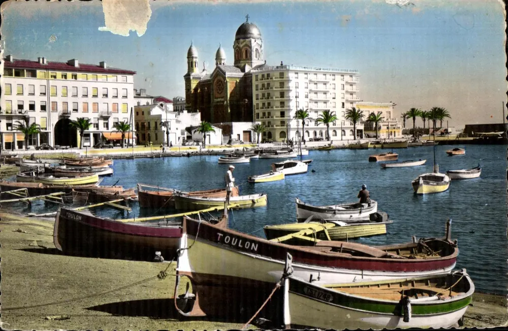 Toulon — Porto e catedral — Editor desconhecido, número de série não visível - Frente