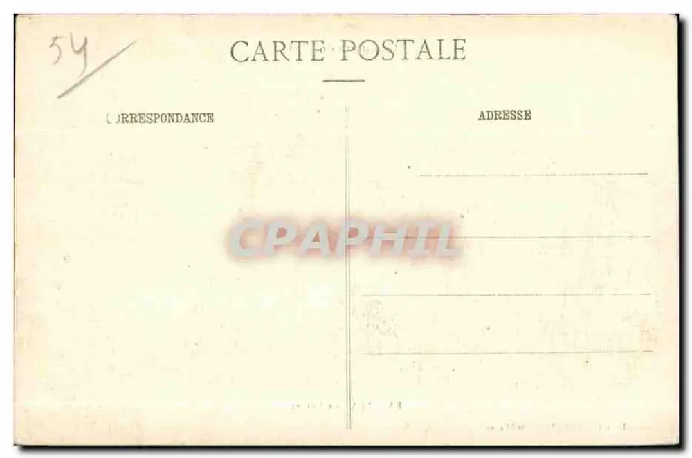 Baccarat in Ruinen — Der Krieg von 1914 — Lunéville-Photo, P. R., 13, Pl. de l'Église - Rückseite