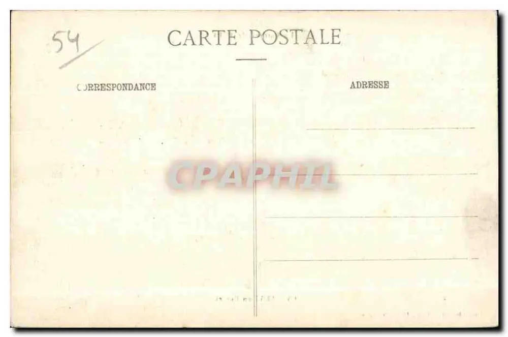 Baccarat in Ruinen — Der Krieg von 1914 — Lunéville-Photo, P. R., Pl. de l'Église - Rückseite