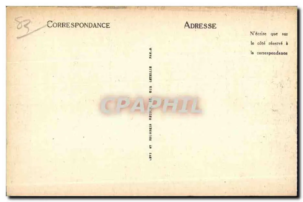 Saint-Tropez — Estátua do Bailli de Suffren — Selecta LL n°22 - Verso