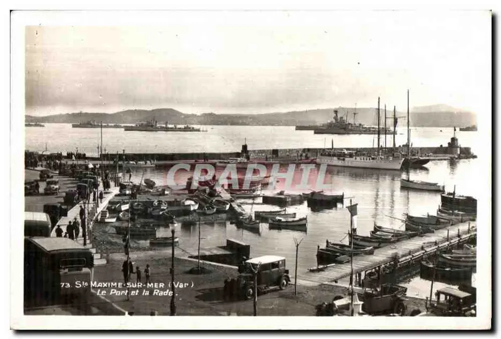 Sainte-Maxime-sur-Mer (Var) — Blick auf den Hafen und das Hafengebiet — Edition Guallieri - Ste-Maxime-sur-Mer - Vorderseite