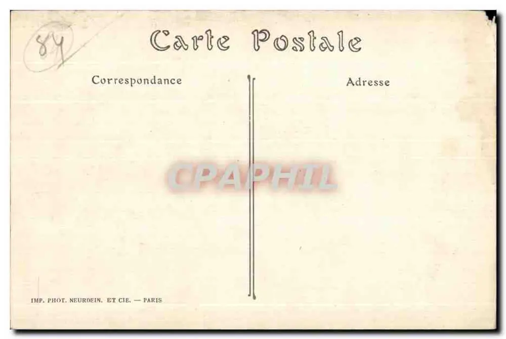 Avignon — O Ponte Suspensa sobre o Ródano — IMP. PHOT. NEURDEIN ET CIE. — PARIS - Verso