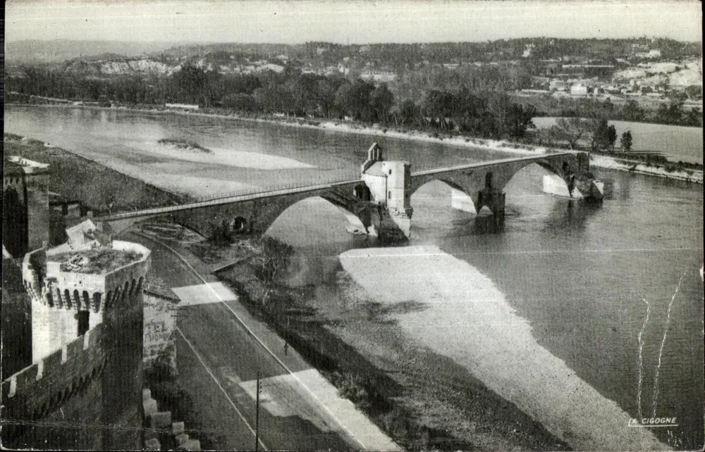 Die Brücke Saint-Bénézet und der Rhône — Avignon (Vaucluse) — Verlag: La Cigogne, André Lecointe - Vorderseite