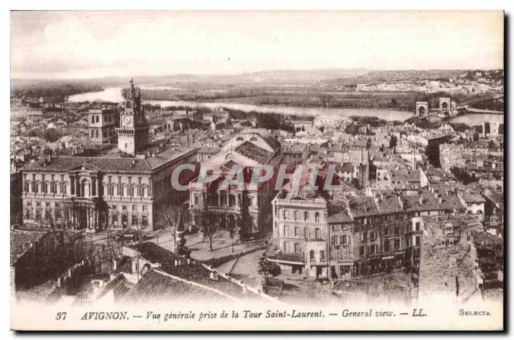 Avignon — Allgemeine Ansicht vom Saint-Laurent-Turm — LL. — Selecta - Vorderseite