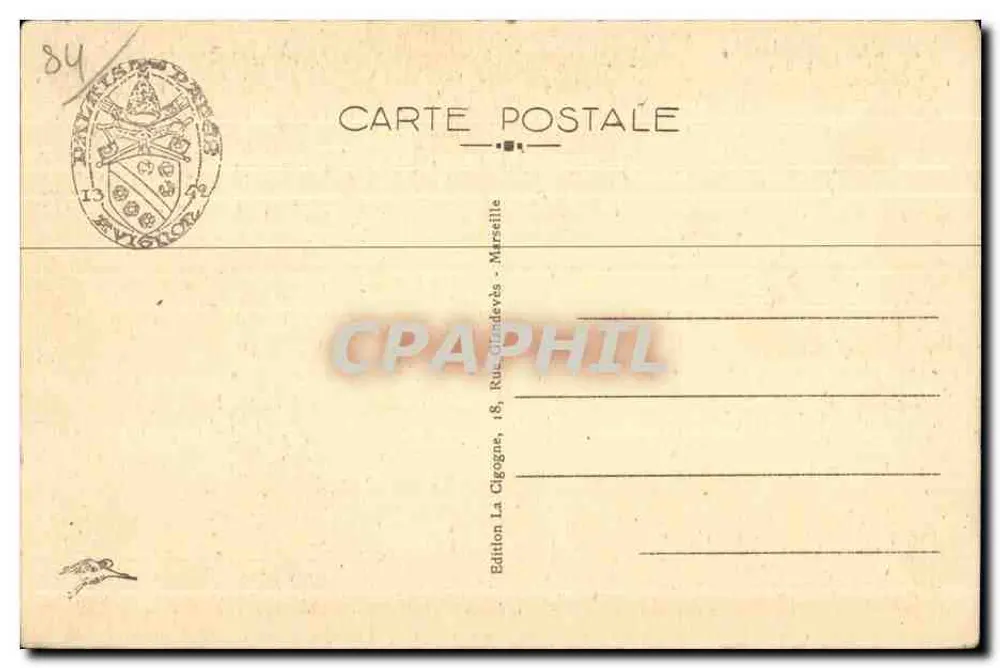 Avignon - Der Jardin des Doms und die Kathedrale — Edition La Cigogne, n° 1117 - Rückseite