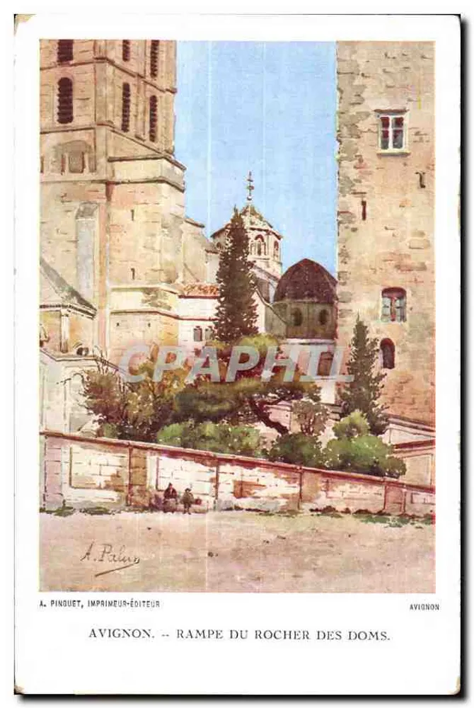 Avignon — Rampe do Rocher des Doms — A. Pinquet, impressor-editor - Frente