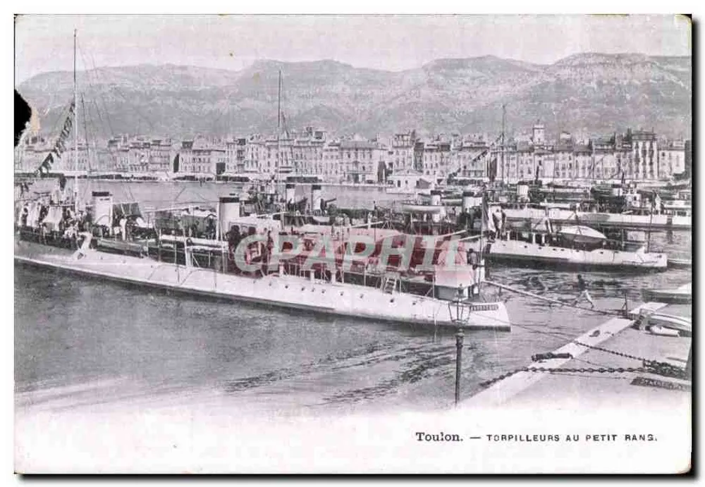 Toulon — Torpedoboots am Petit Rans - Vorderseite