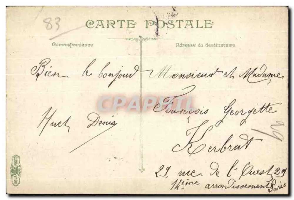 Toulon — Place Vauban e a Estação PLM — Editor L.V.26 - Verso