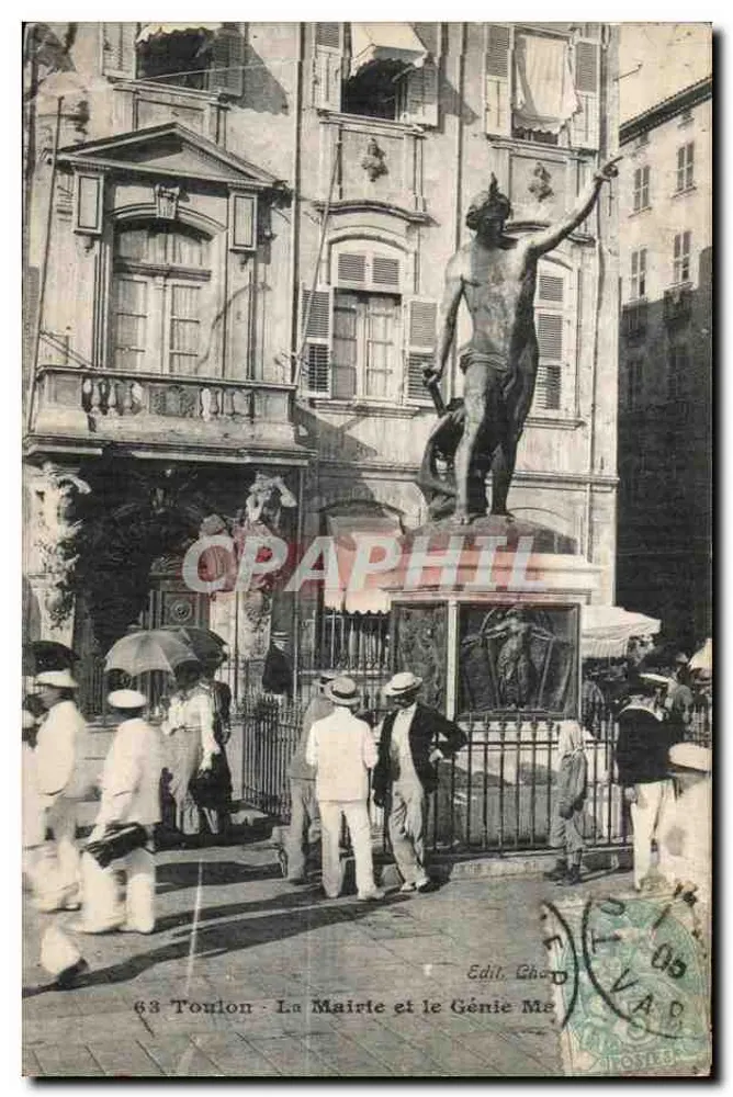 Toulon - Das Rathaus und der Genius Me — Edit. Gho - Vorderseite