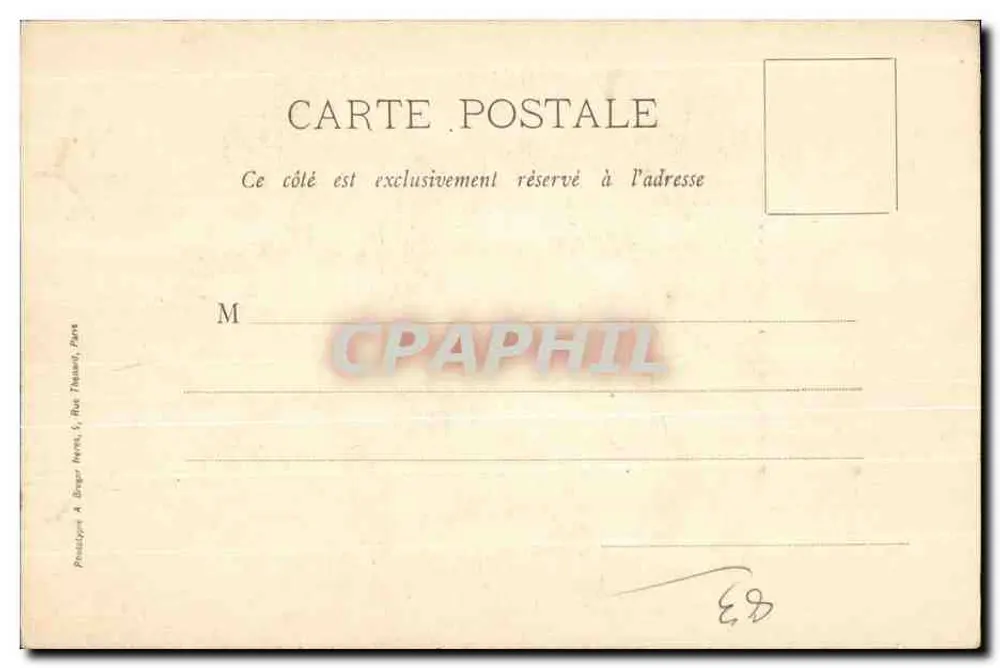 Höhle des Heiligen Herzens — Saint-Maur — Toulon — Verlag A. Berger, Paris - Rückseite
