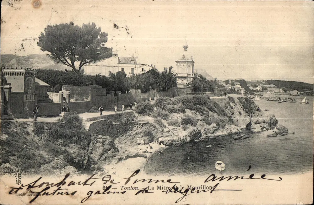Toulon — La Mitre de Mourillon — éditeur L. Coubart & Cie, n° 61 - Frente