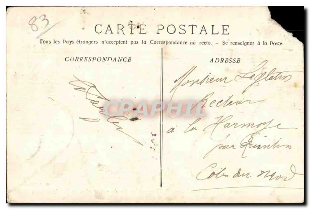 Toulon - Die Katastrophe der Eléna - Der achter Teil des Schiffes, an dem die Explosion stattfand - Herr Thomson, Minister der Marine, betritt das Schiff mit Admiral Touchard - Rückseite