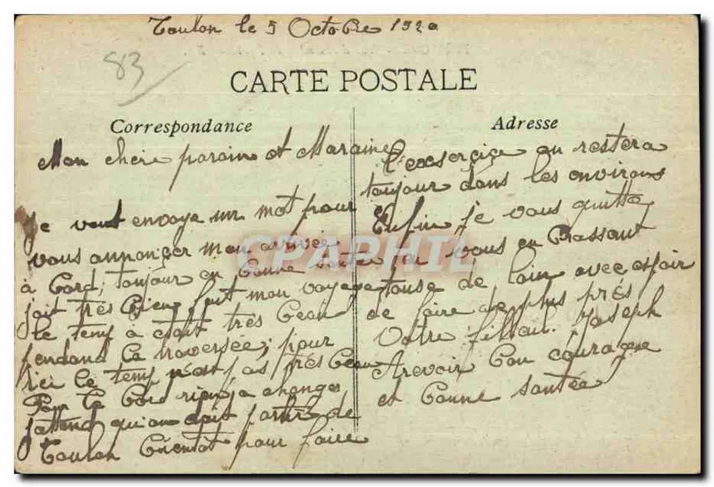 Toulon — Vista geral do Porto — RL - Verso