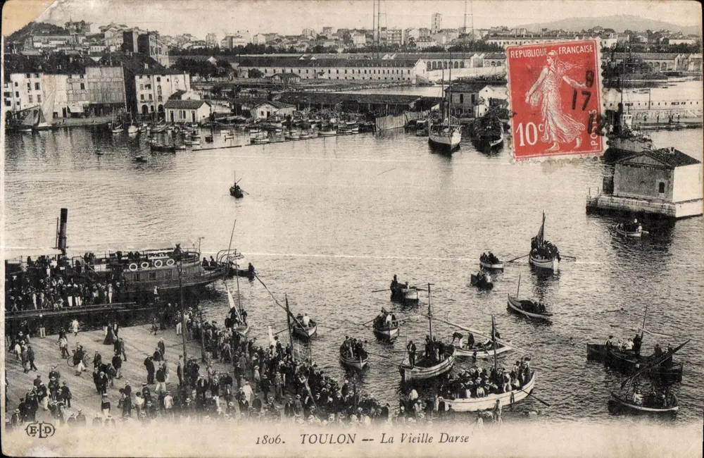 Toulon — A Velha Darse — Editor E.P.D. n° 1806 - Frente