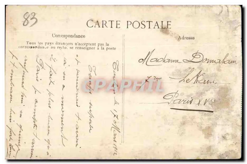 Toulon — A Velha Darse — Editor E.P.D. n° 1806 - Verso