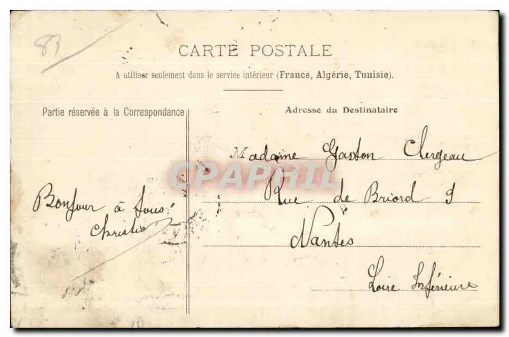Toulon — De Wapenplaats en de Maritieme Prefectuur — Collectie A. Couturier, n°9 - Achterkant
