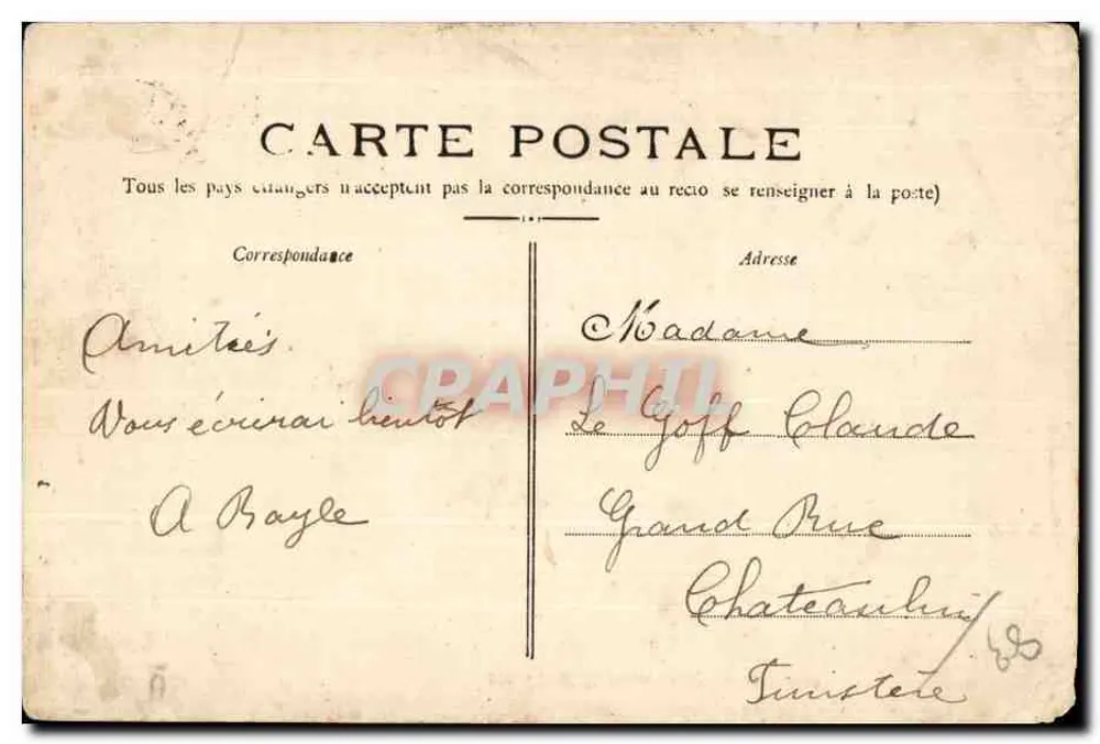 Toulon — Cours Lafayette Le Marché — Éditeur inconnu, n° 116 - Verso