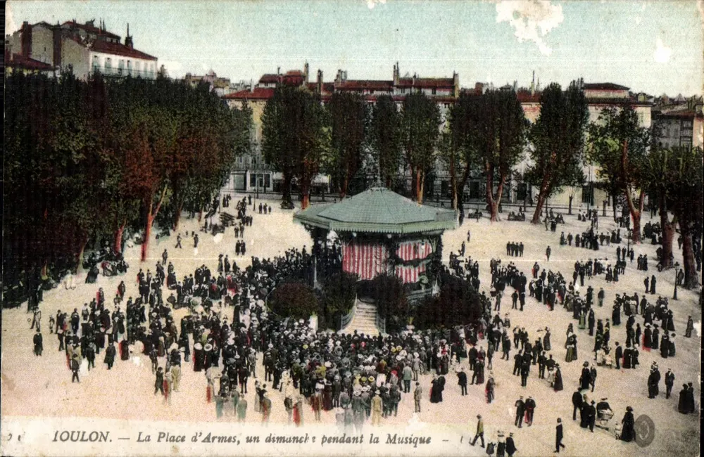 Ioulon — A Praça das Armas, um domingo durante a Música — editor não identificado - Frente