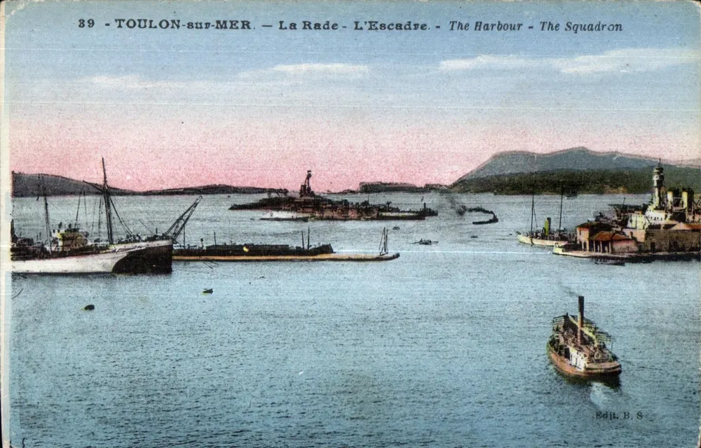 Toulon-sur-Mer — Der Hafen — Die Flotte — Verlag B.S. - Vorderseite