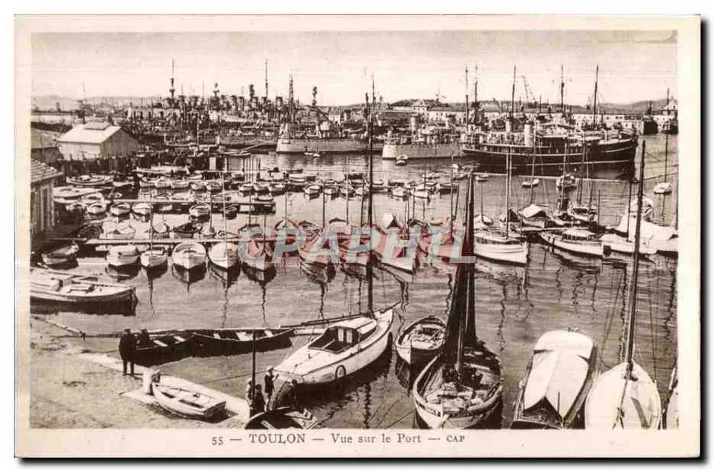 Toulon — Ansicht vom Hafen — CAP — 55 - Vorderseite