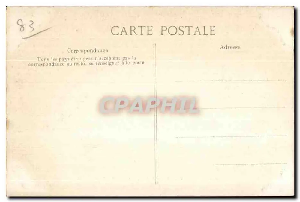 Toulon — Place de la Liberté — Allée des Palmiers — Verleger E.D. n° 411 - Rückseite