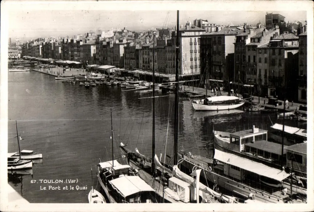 Toulon (Var) — Der Hafen und der Kai — Édit. E. F. ROUARD - Vorderseite