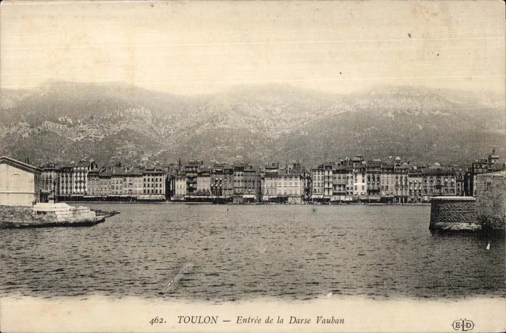 Toulon — Entrée de la Darse Vauban — Éditeur E.D. n° 462 - Vorderseite