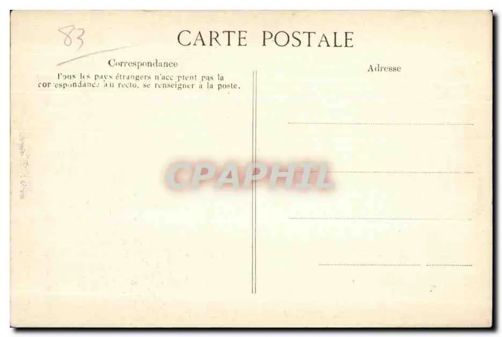 Toulon — Entrée de la Darse Vauban — Éditeur E.D. n° 462 - Rückseite