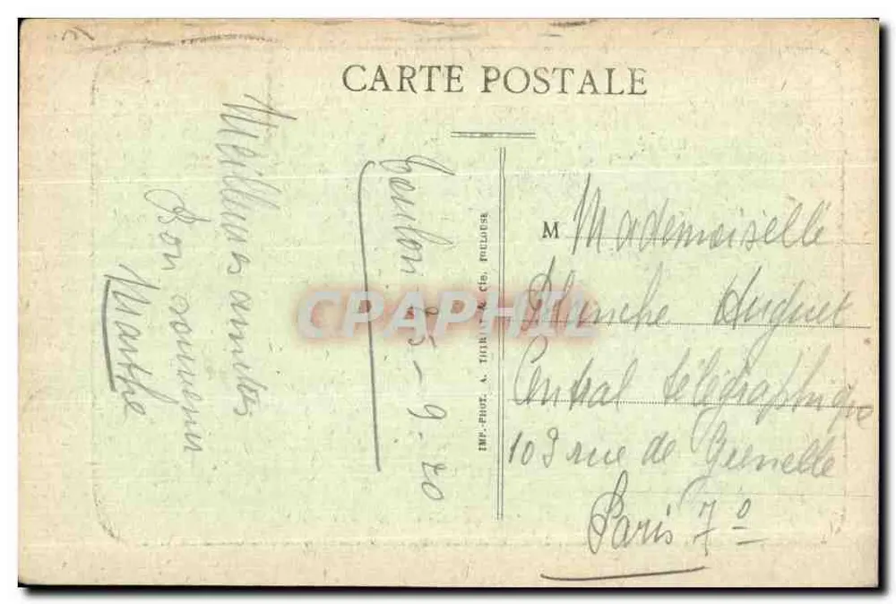 Toulon — Allgemeiner Blick — Kasernen Ste-Anne — F.F. - Rückseite