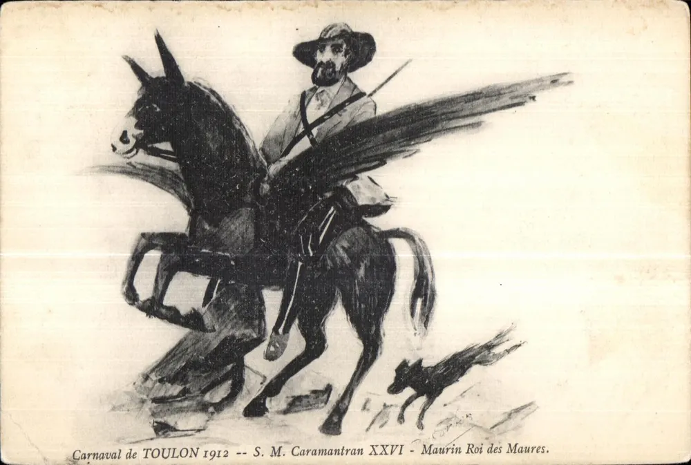 Carnaval von TOULON 1912 — S.M. Caramantran XXVI — Maurin König der Mauren - Vorderseite