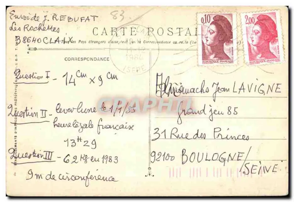 Carnaval von TOULON 1912 — S.M. Caramantran XXVI — Maurin König der Mauren - Rückseite