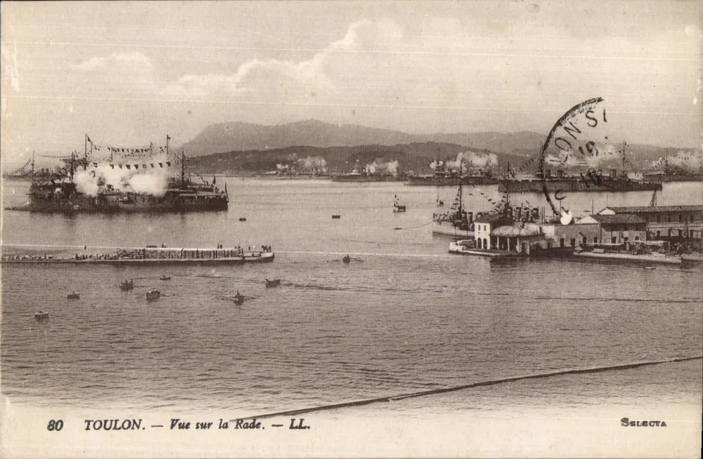 Toulon — Ansicht der Bucht — Selecta, n°80 - Vorderseite