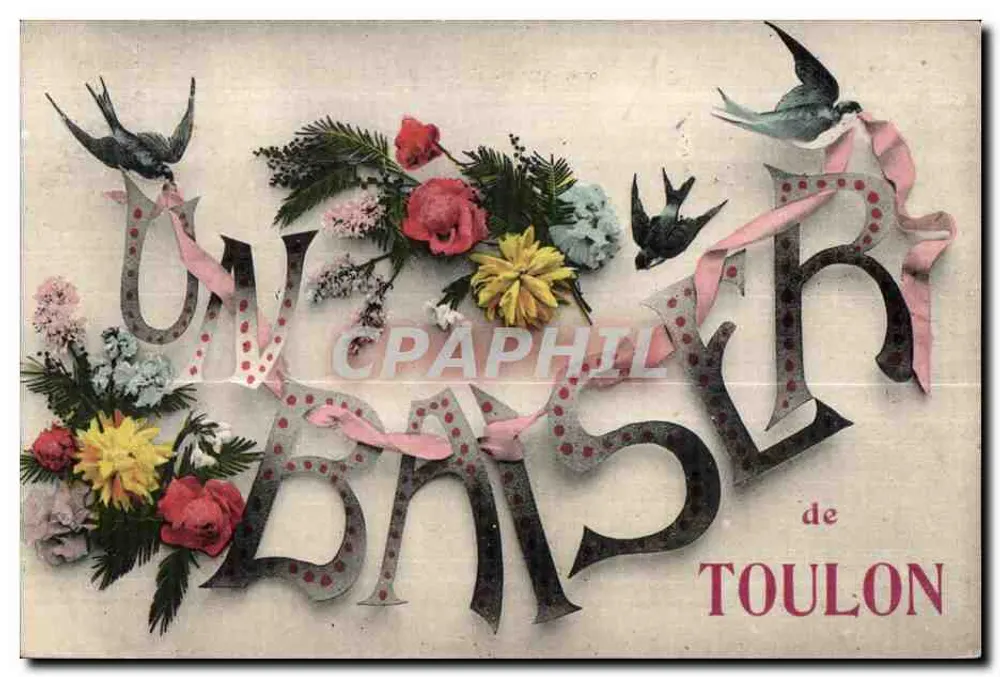 Um Beijo de Toulon — editor E. Le Dey, Boulevard de Sébastopol, Paris - Frente
