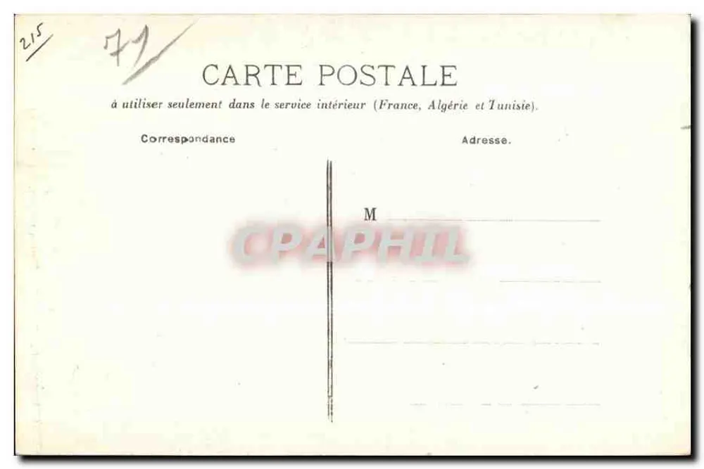 Cluny — Casa romana, rua Lamartine — M.P. - Verso