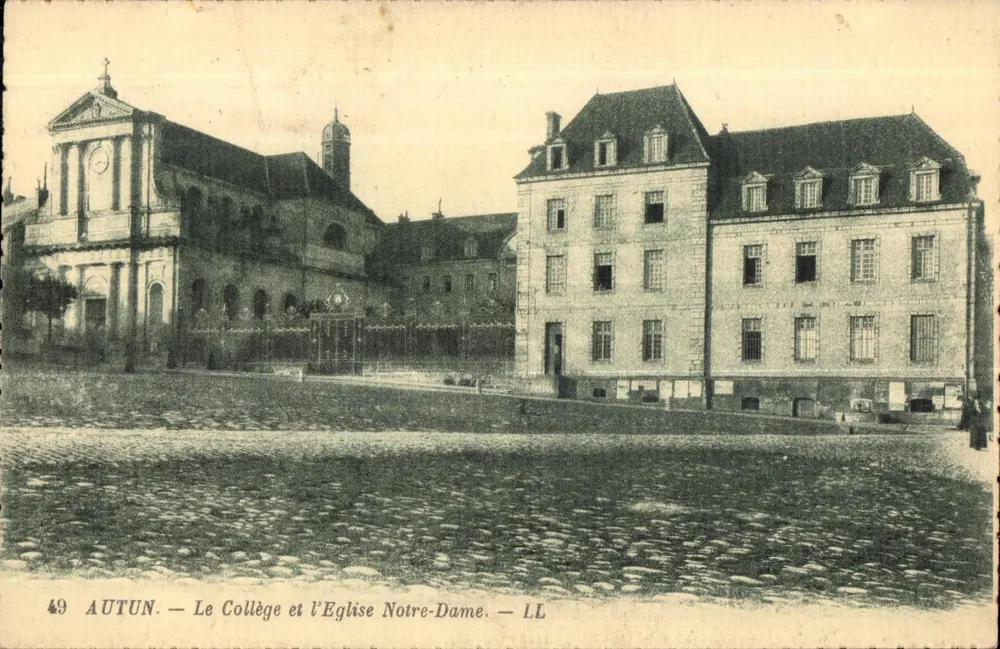 Autun — Das Kollegium und die Kirche Notre-Dame — LL - Vorderseite