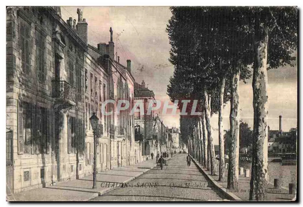 Chalon-sur-Saône — Quai Michelet — Éditeur : Éditions de la Poste - Frente