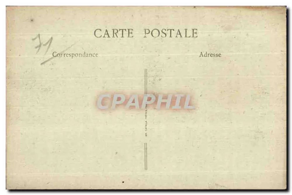 La Clayette (S.-et-L.) — Der Schlossblick vom Park — B.F., PARIS - Rückseite