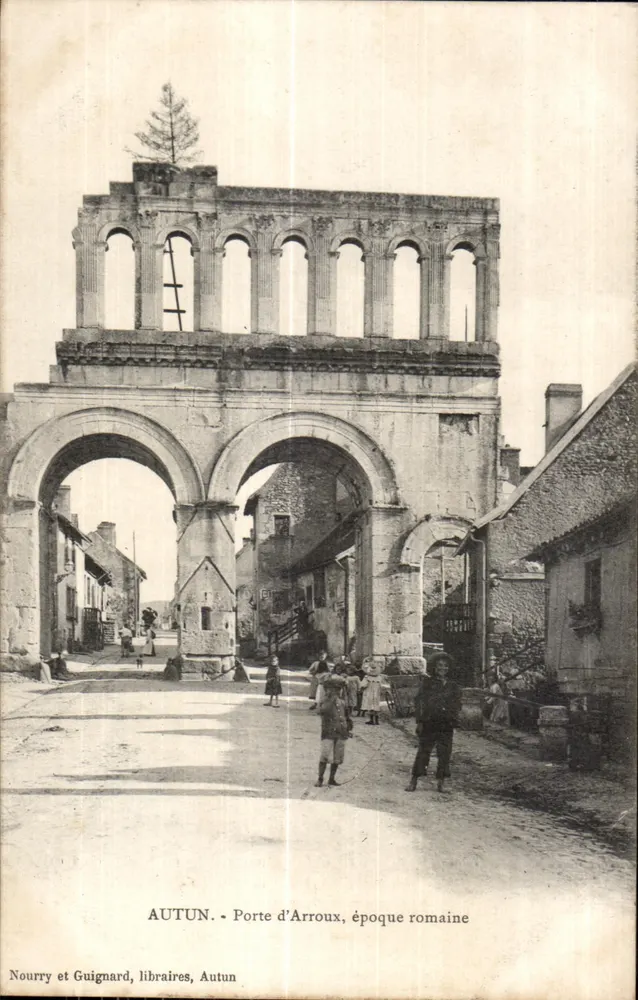Autun - Porte d'Arroux, römische Zeit — Nourry et Guignard, Autun - Vorderseite