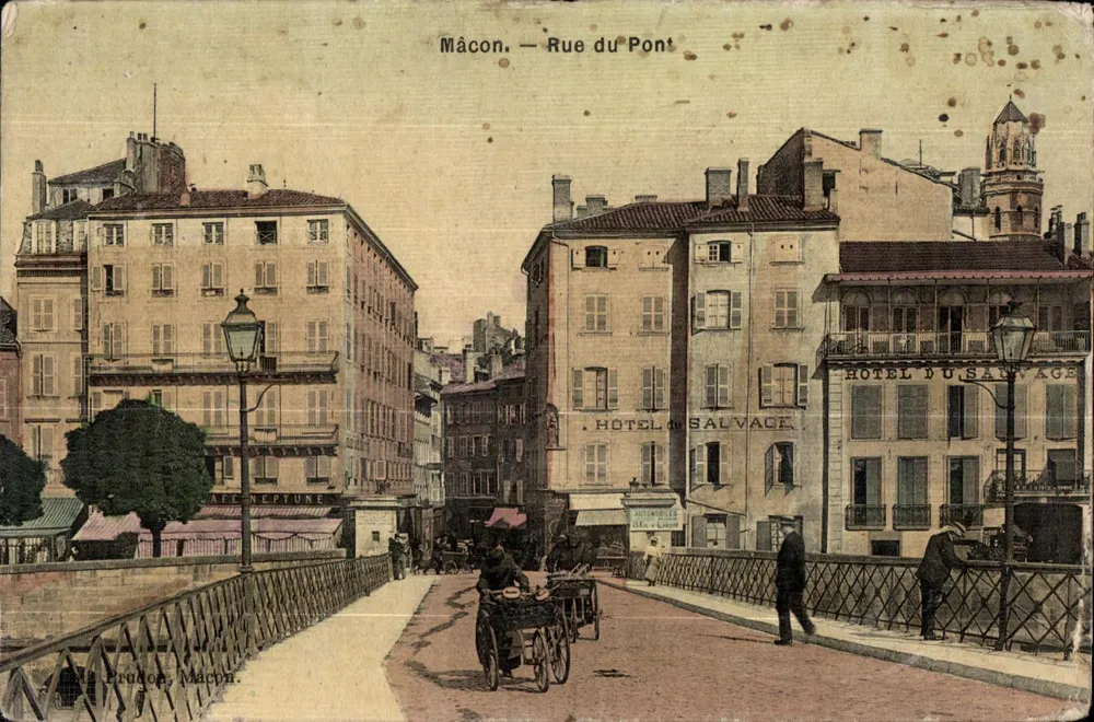 Mâcon — Rue du Pont — Hôtel du Salvage — éditeur Prodoc, Mâcon - Frente