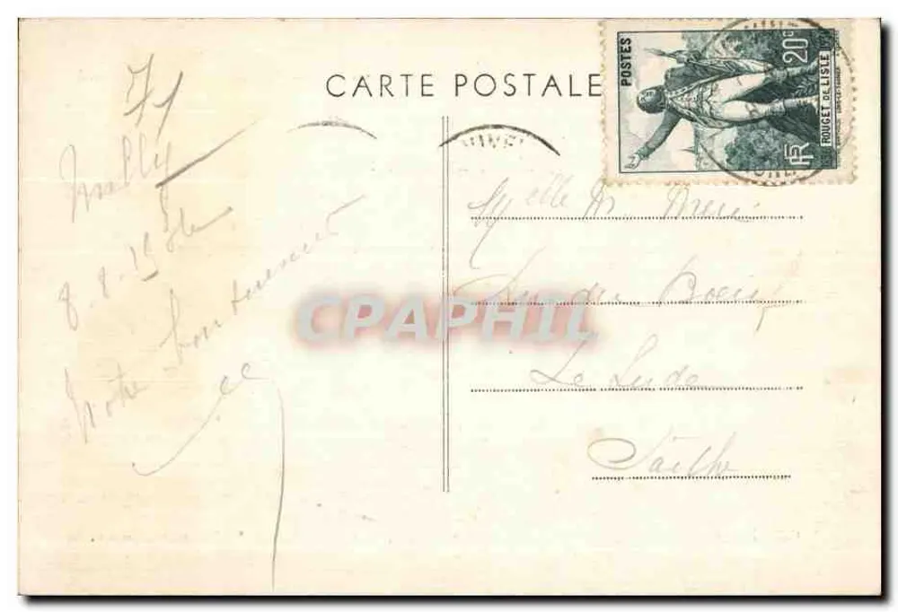 Milly-Lamartine — Le Monsard — Erinnerungen an Lamartine - Rückseite