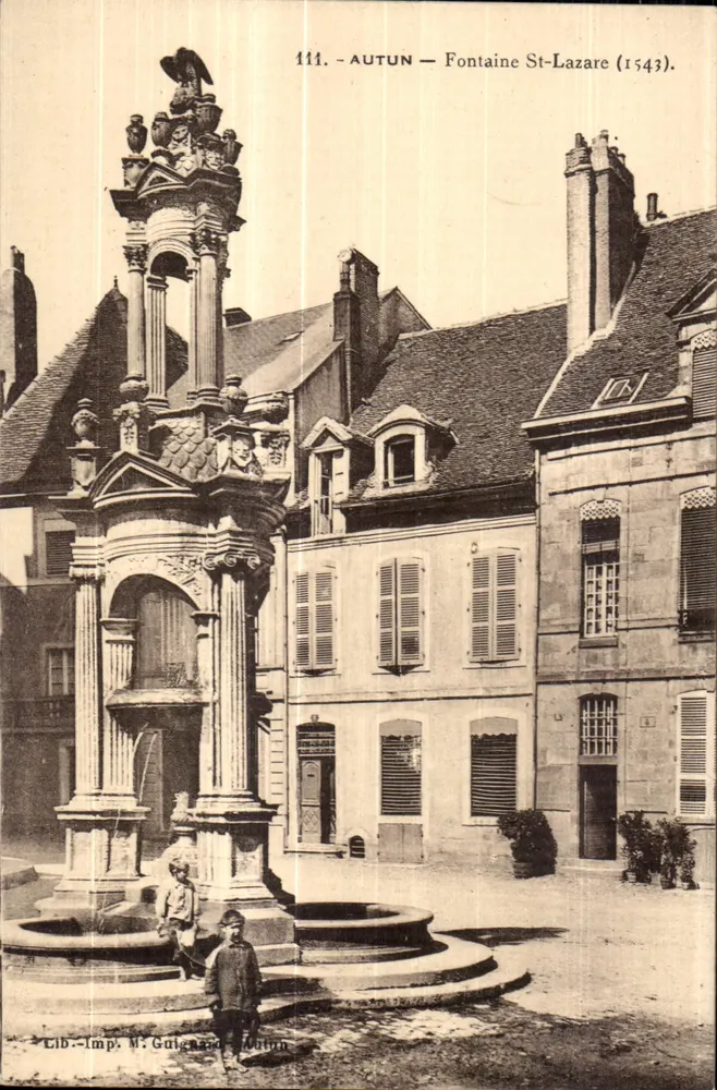Autun — Fontaine St-Lazare (1543) — Lib.-Imp. M. Guignard, Autun - Vorderseite