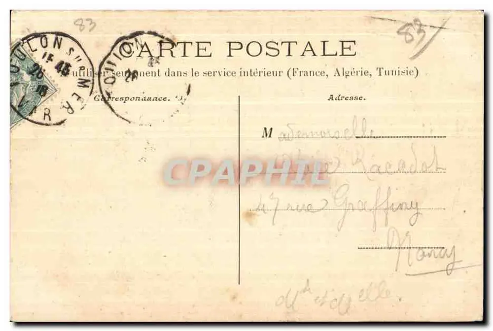 Port Méjean (Cap Brun) — Umgebung von Toulon — Nr. 154 — Sammlung von P. Vial - Rückseite