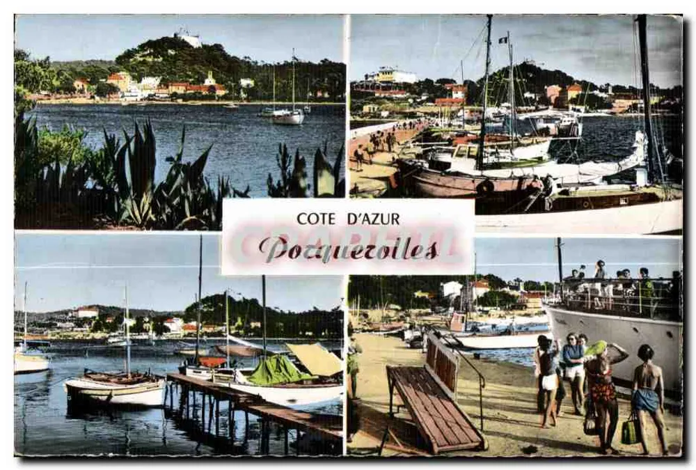 Costa Azul — Porquerolles — Edições Paris - Frente