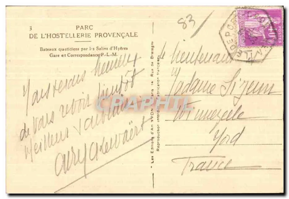 Insel Port-Cros (Var) — Der natürliche Hafen in einem Blitz der Klarheit so lebhaft wie in den Tropen — Die Zauberinsel (Claude Ralyné) - Rückseite
