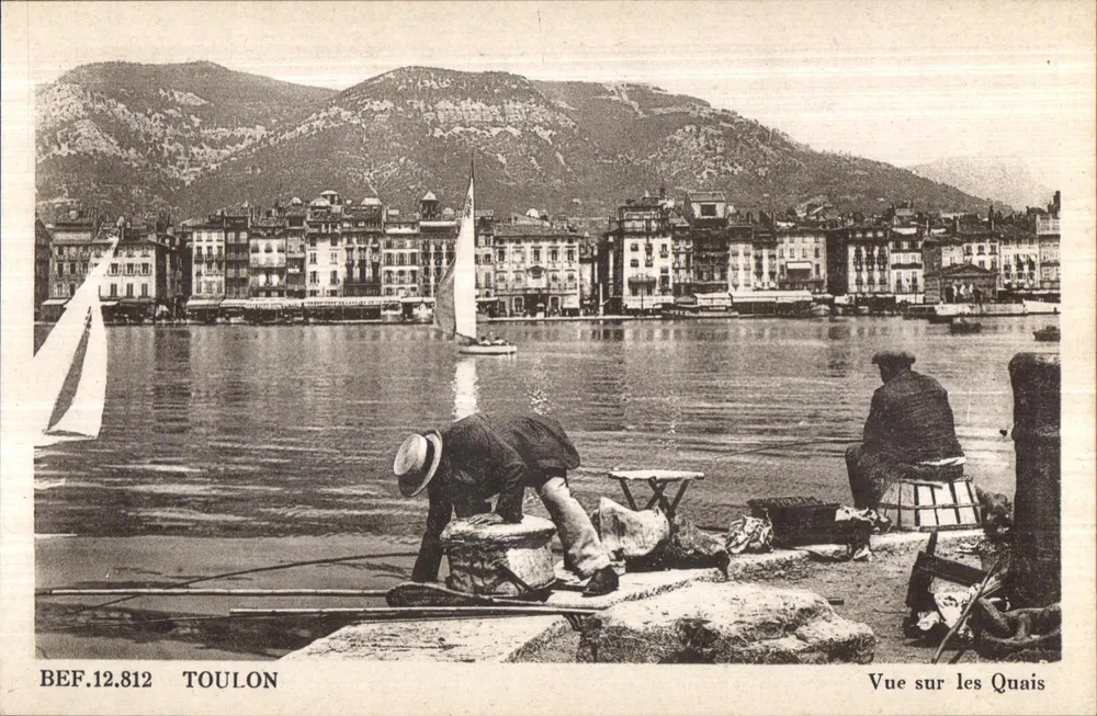 Toulon — Ansicht der Kais — B.E.F. 12.812 - Vorderseite