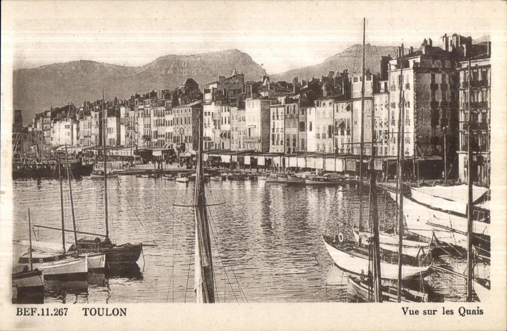 Toulon — Ansicht der Kais — B.E.F. 11.267 - Vorderseite