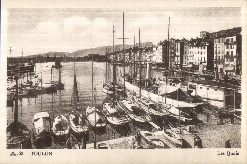 Toulon — Les Quais — CI des Arts Photomécaniques, n°53 - Frente