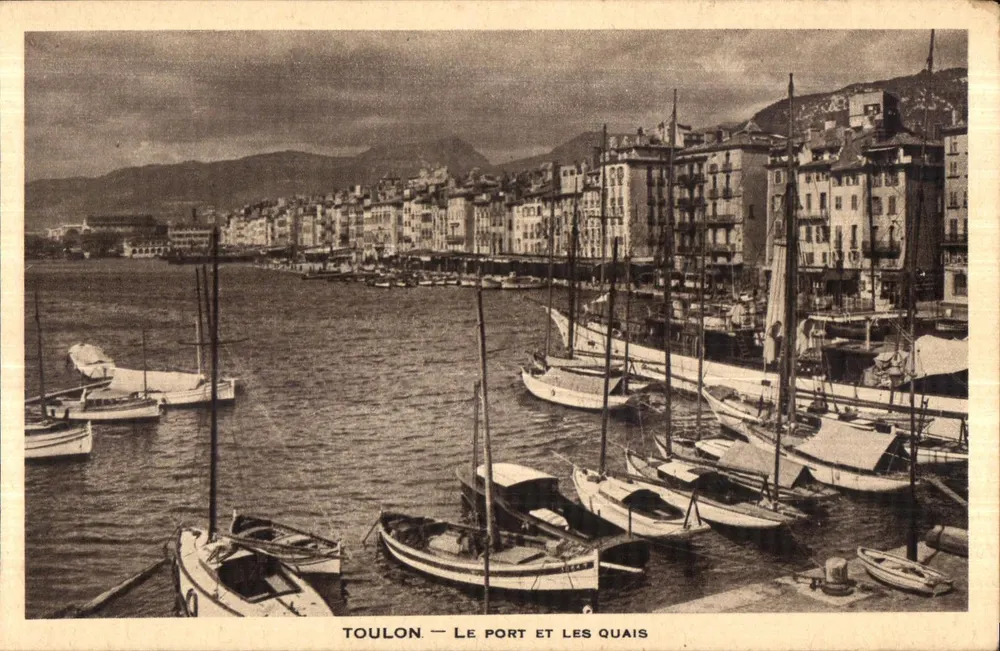 Toulon — Der Hafen und die Kais — unbekannter Verlag - Vorderseite